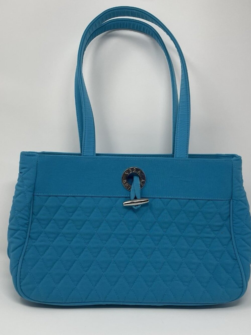 Vera Bradley Teal Quilted Shoulder Purse Bag